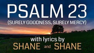 Psalm 23  Surely Goodness Surely Mercy  by Shane amp Shane Lyric Video  Christian Worship Music [upl. by Jari]