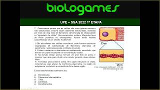 UPE  SSA 2022  1ª FASE  Biologia  7ª Questão [upl. by Merritt]