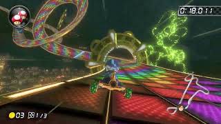 N64 Rainbow Road 200cc  056392  kwartz Mario Kart 8 Deluxe World Record [upl. by Haim]