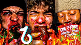 EXTREME 1 Hour Spicy Food Tiktok Compilation Pt3🥵🌶 [upl. by Ahsi657]