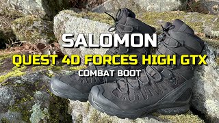 ✅COMBAT BOOTS💥SALOMON QUEST 4D FORCES HIGH GTX  Military Law Enforcement Outdoorsman [upl. by Anilocin]