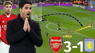 How Arsenals Tactics Dominated Villas 352  Arsenal vs Aston Villa 31  Tactical Analysis [upl. by Ardnuyek]