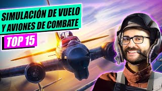 ✈️Top 15 Simuladores de Vuelo y Aviones de Combate para Pc 2023 Bajos Medios y Altos requisitos [upl. by Aulea]