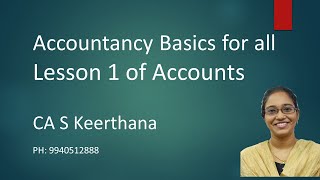 Accountancy Basic class lesson 1 for all [upl. by Vevine839]