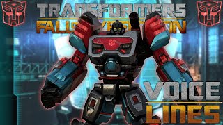 Transformers Fall of Cybertron  Perceptor Voice Lines [upl. by Reta357]