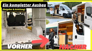 Der CamperVan Ausbau  Ein Transporter wird zum Wohnmobil  Kompletter Umbau  Vanlife Ducato [upl. by Ecart]