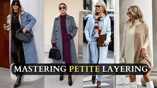 10 Secrets To Mastering Layering As A Petite  How to Layer Without Looking Bulky Short Women [upl. by Ennyletak]