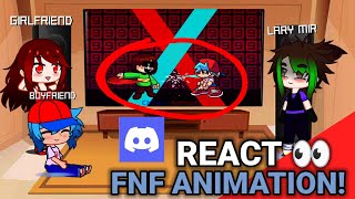 Boyfriend reacts Chara vs Bf knife fight  fnf animations  gacha meme foryou [upl. by Ykcim]