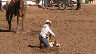 Lazo de becerros Rodeo del Seminario 2010 wwwcaballotv [upl. by Nnylarak]