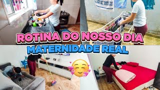 MATERNIDADE REAL POR AQUI  ROTINA DE MAE E DONA DE CASA 🏡  Amanda Santos [upl. by Grearson]