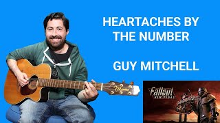 How to play Heartaches By The Number Guy Mitchell  EASY Acoustic Guitar Lesson [upl. by Carissa495]