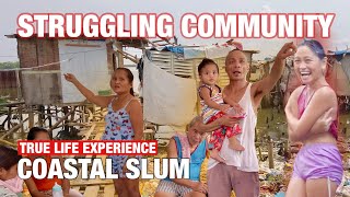 STRUGGLING COMMUNITY  COASTAL SLUM Walk Vlog  MALIKSI TRES BACOOR CAVITE  Real Life Philippines [upl. by Barris]