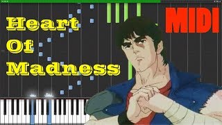 Fist Of The North star  Heart Of Madness MIDI synthesia 1080p 60fps [upl. by Eniamart]