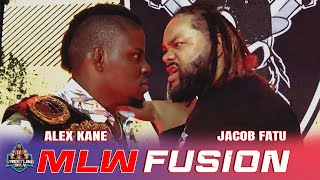 Champion Alex Kane accepts the challenge from Mighty Jacob Fatu  MLW Fusion  mlw mlwfusion [upl. by Sullivan]