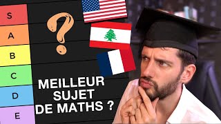 Je rank les meilleurs pays 🇫🇷🇱🇧🇺🇸  selon le BAC de maths [upl. by Nawaj]