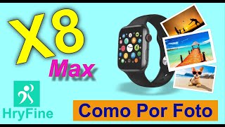 COMO COLOCAR FOTO no RELÓGIO Smartwatch  App HRYFINE X8 MAX X9 W34 D20 e OUTROS [upl. by Rizzi]