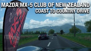 150km Drive from Coast to Country  MX5 Club of NZ [upl. by Siddra]