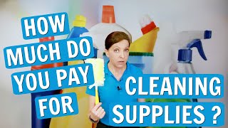 How Much Do You Spend Annually on Cleaning Supplies [upl. by Nosnirb]