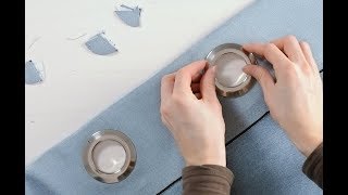 How to install grommets in your curtains [upl. by Kristal]