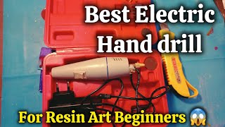 How to Use mini Electric Drill  Resin Art Beginners guide [upl. by Anaujait]