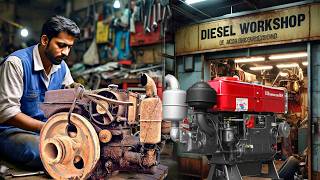 Master AutoEngineer Reveals Secrets to RESTORING Diesel Engines [upl. by Enyrat]