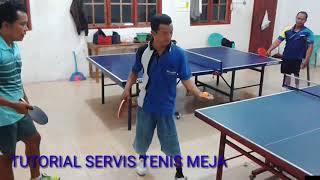 Tutorial Cara Servis dalam Tenis Meja Dasar [upl. by Drazze]