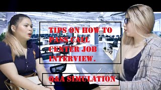 call center interview question and answer [upl. by Ribble]