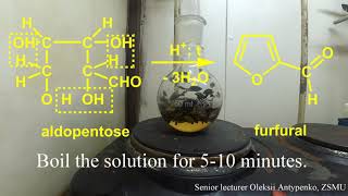 The method of furfural synthesis and its detection [upl. by Marjie643]