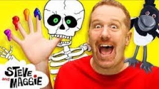 Finger Family Halloween Spooky Stories for Kids from Maggie And Steve Speaking Wow EnglishTVviral [upl. by Ansaev]