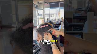 the best tape in remover ✅ hair hairstyle haircare haircut silkpress healthy hairtutorial [upl. by Allenod]