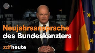 Neujahrsansprache von Bundeskanzler Olaf Scholz [upl. by Myrvyn]