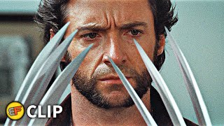 Wolverines New Claws  Dinner Scene  XMen Origins Wolverine 2009 Movie Clip HD 4K [upl. by Roach]