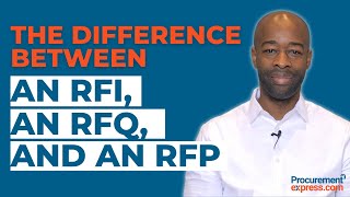 The difference between an RFI RFQ and RFP [upl. by Cyrilla]