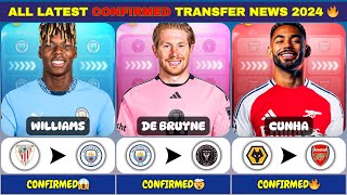 ALL LATEST CONFIRMED TRANSFERS AND RUMOURS 2024 ✅🔥 [upl. by Lifton134]