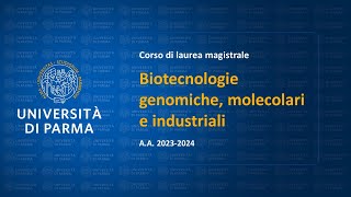 Biotecnologie genomiche molecolari e industriali AA 202324 [upl. by Alford]