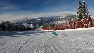 SKI CARVING SKIING HEAD SKI ALPE CERMIS VAL DI FIEMME DOLOMITES ITALY 2024 [upl. by Yrrad844]