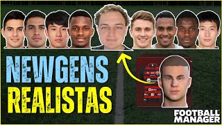 FACES REALISTAS para NEWGENS no Football Manager  NewGAN Manager  Guia Completo [upl. by Kcirded109]