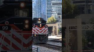 Metra 99  F59PH Leads an Outbound Metra Train metra chicago [upl. by Averyl]