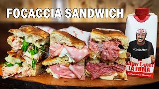 Focaccia or Schiacciata The best Italian Sandwiches  All’Antico Vinaio [upl. by Goat]