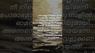 Kolellam mayum neram song lyrics malayalam movie chaanthupott [upl. by Hungarian]