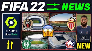 NEW FIFA 22 NEWS  Ligue 1 Stadiums Package  CONFIRMED Face Scans Clubs Transfers amp More [upl. by Auqinal]