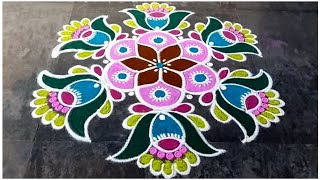 Karthigai Deepam Special Rangoli Design 2024 Rangoli  New  Easy  Sashti Pooja  Kolam  Festival [upl. by Jobi]