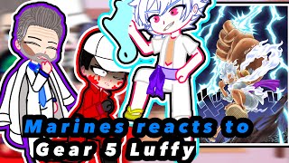 Past One Piece Marines React to Gear 5 Luffy 6  One Piece [upl. by Hakim]