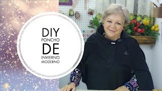 DIY  PONCHO DE INVIERNO MODERNO [upl. by Sherurd]