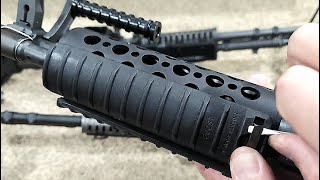 How to install Knights Armament rail covers on ANY Picatinny Rail [upl. by Ahtimat]