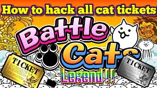 v135 How to hack Normal Rare Lucky Platinum and Legend Tickets in The Battle Cats using Termux [upl. by Karisa]