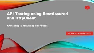 API testing in Java using HTTPClient [upl. by Merwyn]