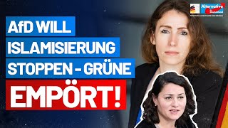 AfD will Islamisierung stoppen – Grüne empört Mariana HarderKühnel  AfDFraktion im Bundestag [upl. by Ystap676]