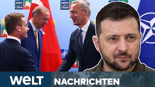 UKRAINEKRIEG Erdogan brüskiert EU vor NATOGipfel mit SchwedenDeal  WELT STREAM [upl. by Ettezus75]