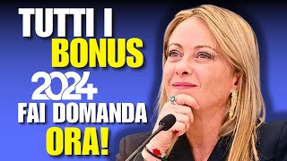 BONUS 2024 FAI DOMANDA ORA PER NON PERDERTI [upl. by Carline]